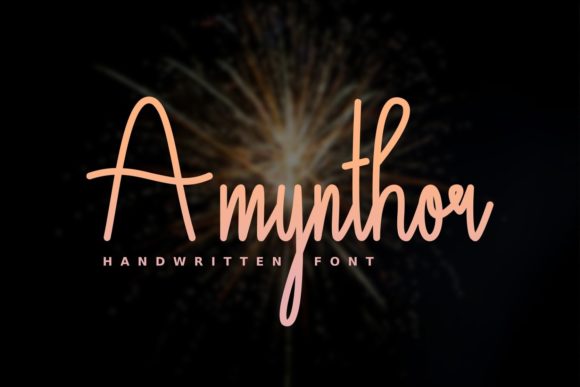 Amynthor: The Elegant Script Font for Crafters