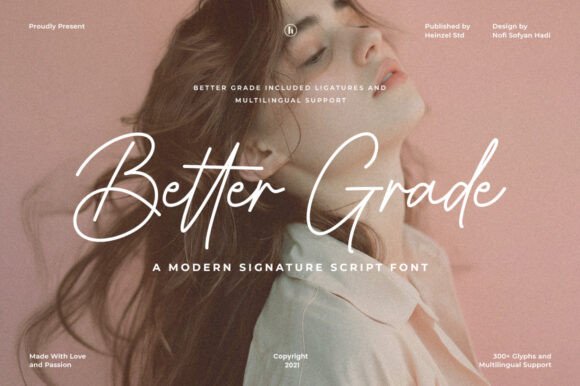Better Grade: A Refined Script Handwritten Font for Makers