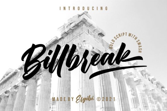 Billbreak Font for Bold Handmade Branding