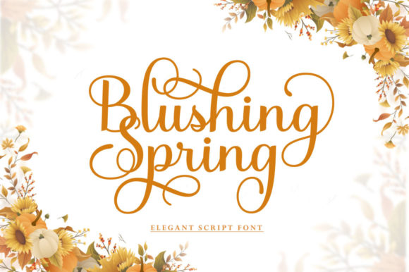 Blushing Spring Typeface for Handmade Creators