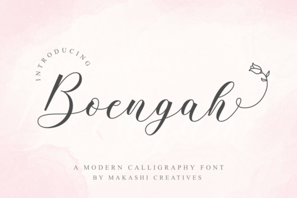 Boengah Font: Elevating Editorial Design with Elegant Script