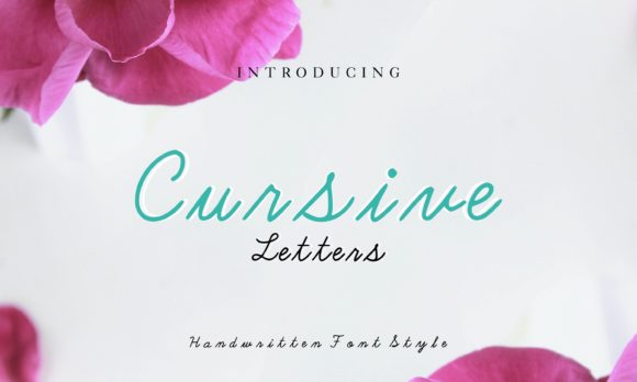 Cursive Letters: A Handwritten Typeface for Editorial Design