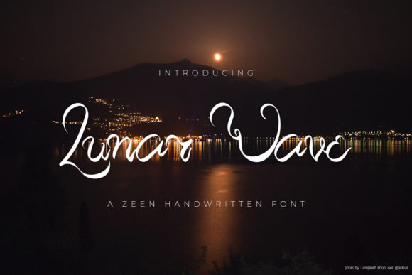 Lunar Wave Font for Handmade Branding
