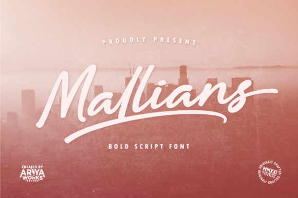 Mallians: A Sweet Script Handwritten Font for Makers