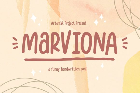 Marviona Font for Friendly Small Business Branding