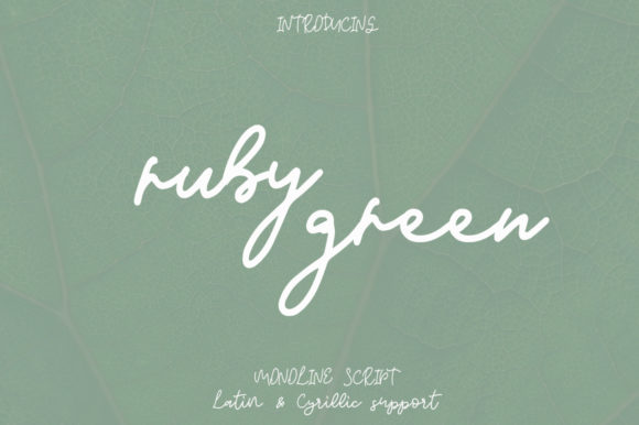 Ruby Green Font for Impactful Branding
