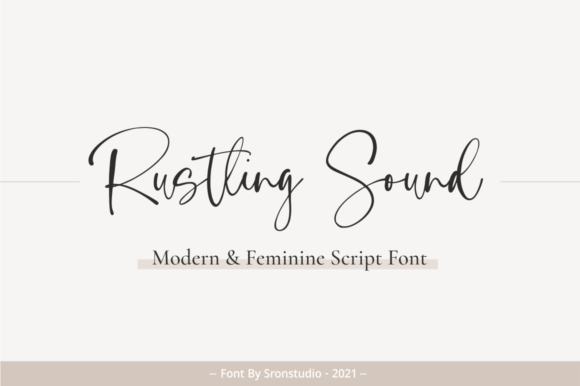Rustling Sound: A Premium Script Handwritten Font for Branding