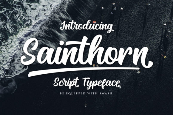Sainthorn: A Bold Script Handwritten Font for Editorial Design