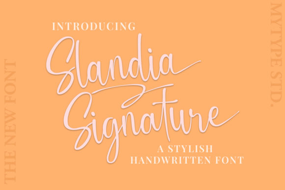 Slandia Signature Typeface for Digital Branding
