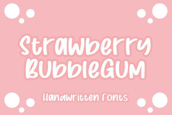 Strawberry Bubblegum Typeface Review for Designers