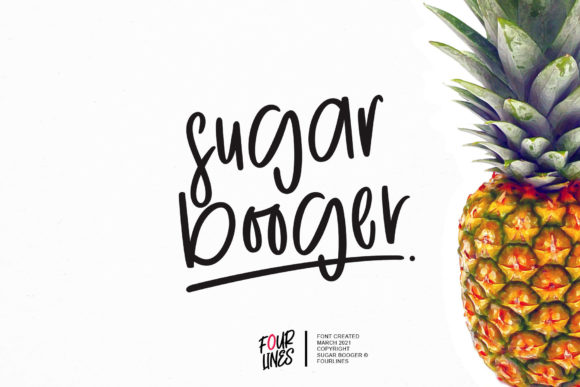 Sugar Booger: A Sweet Handwritten Font for Editorial Design