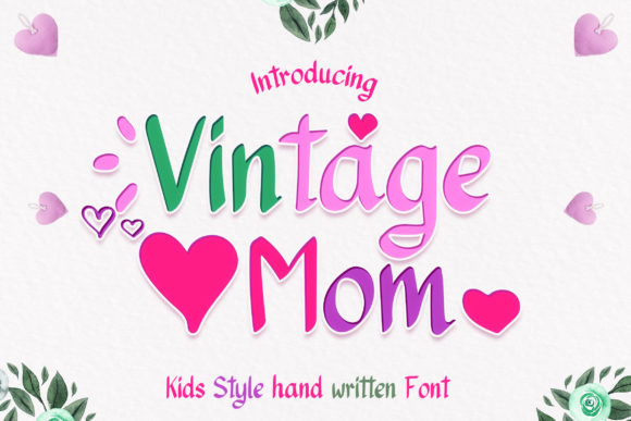 Vintage Mom Font: A Sweet Script for Creative Designs