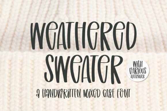 Weathered Sweater Font for Digital Branding